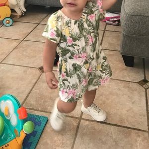 Tropical baby romper